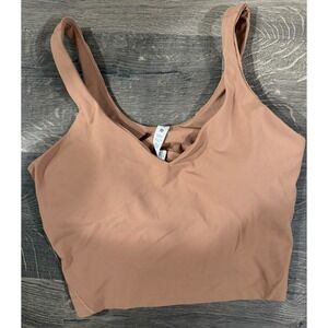 LULULEMON ALIGN CROPPED TANK TOP Dusty Clay Size 12